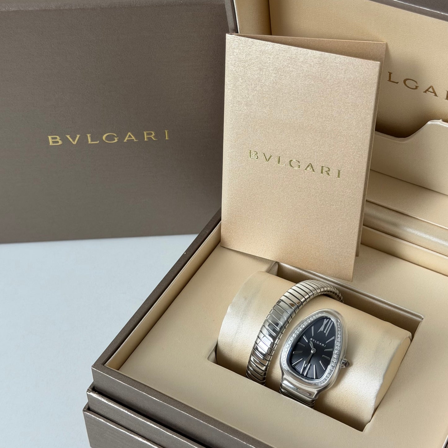 NEW Bvlgari Serpenti Tubogas Diamond Bezel 103434