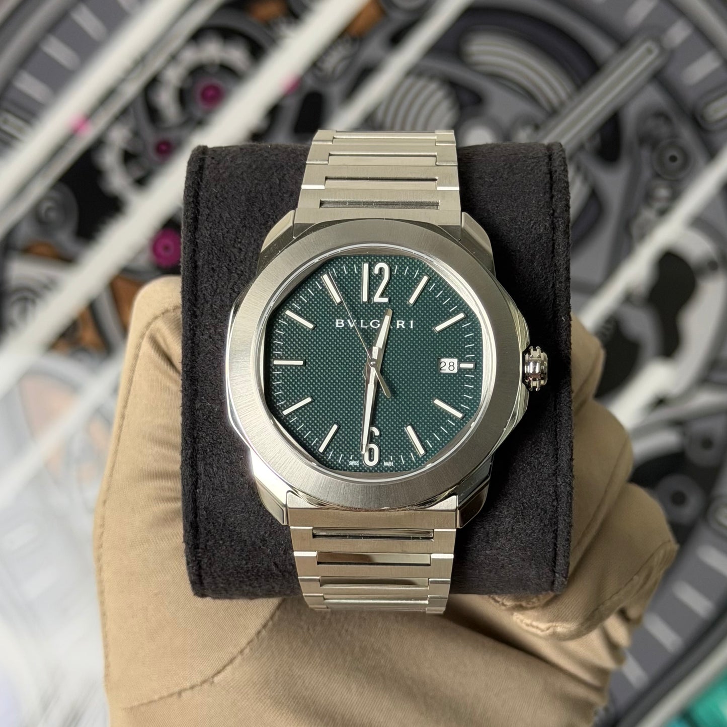 NEW Bvlgari Octo Roma Green 104091