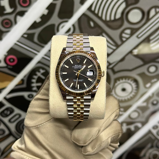 Rolex DJ41 Two Tone Black Dial 126333