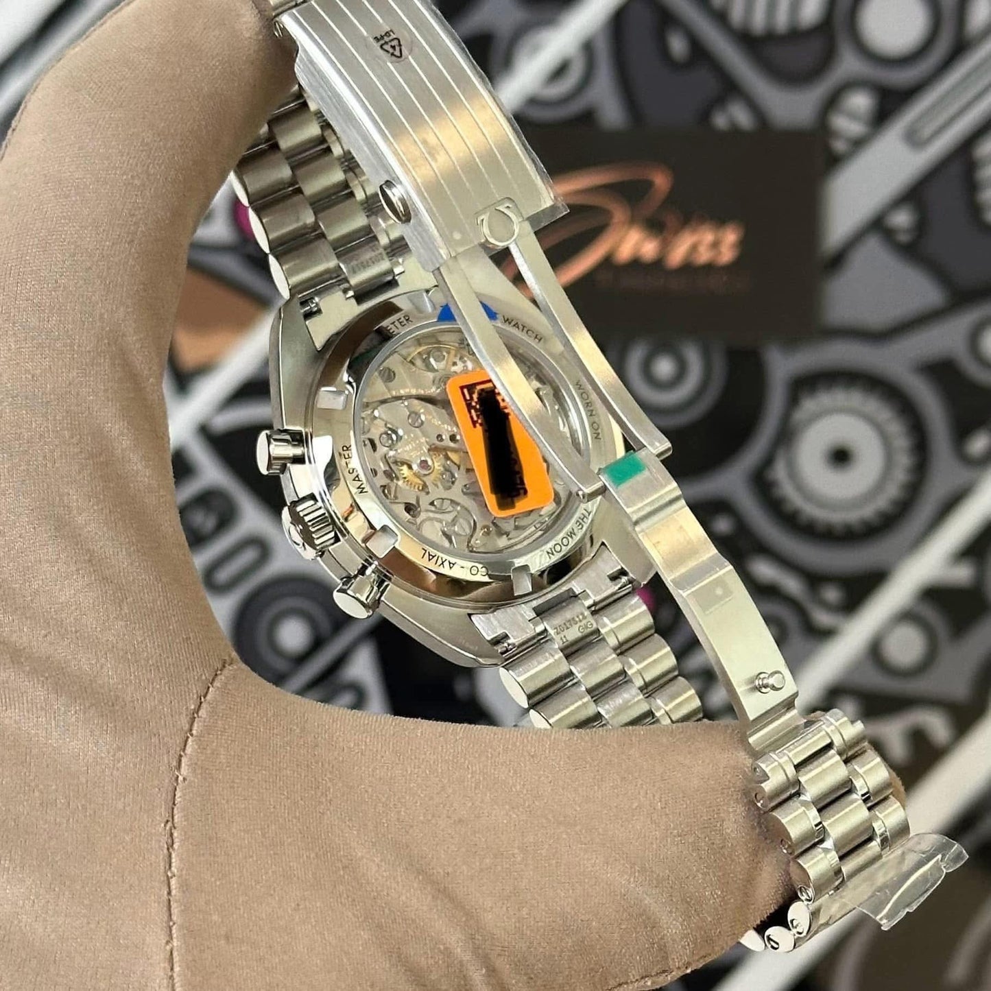 NEW Omega Speedmaster Moonwatch White Dial 310.30.42.50.04.001