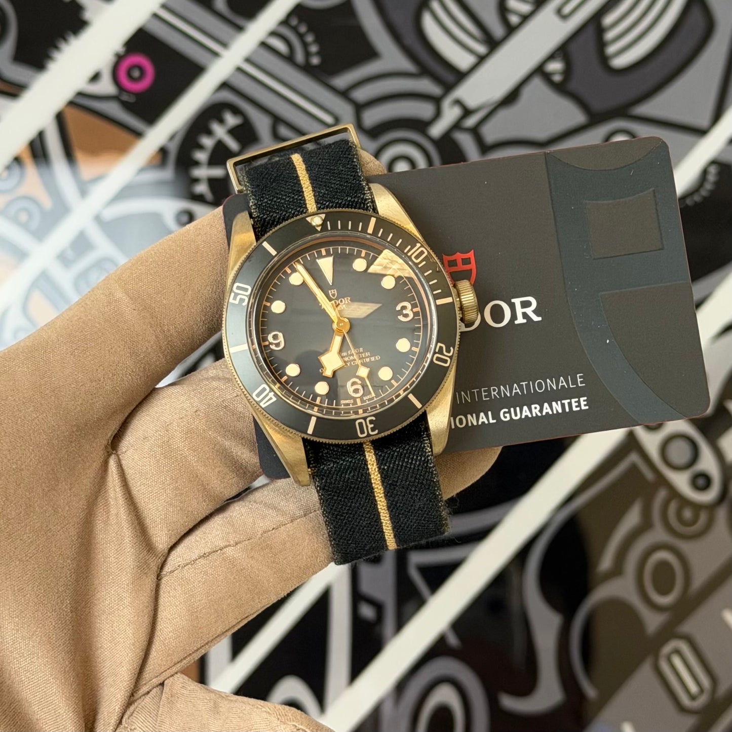 NEW Tudor Black Bay Bronze Nato 79250BA