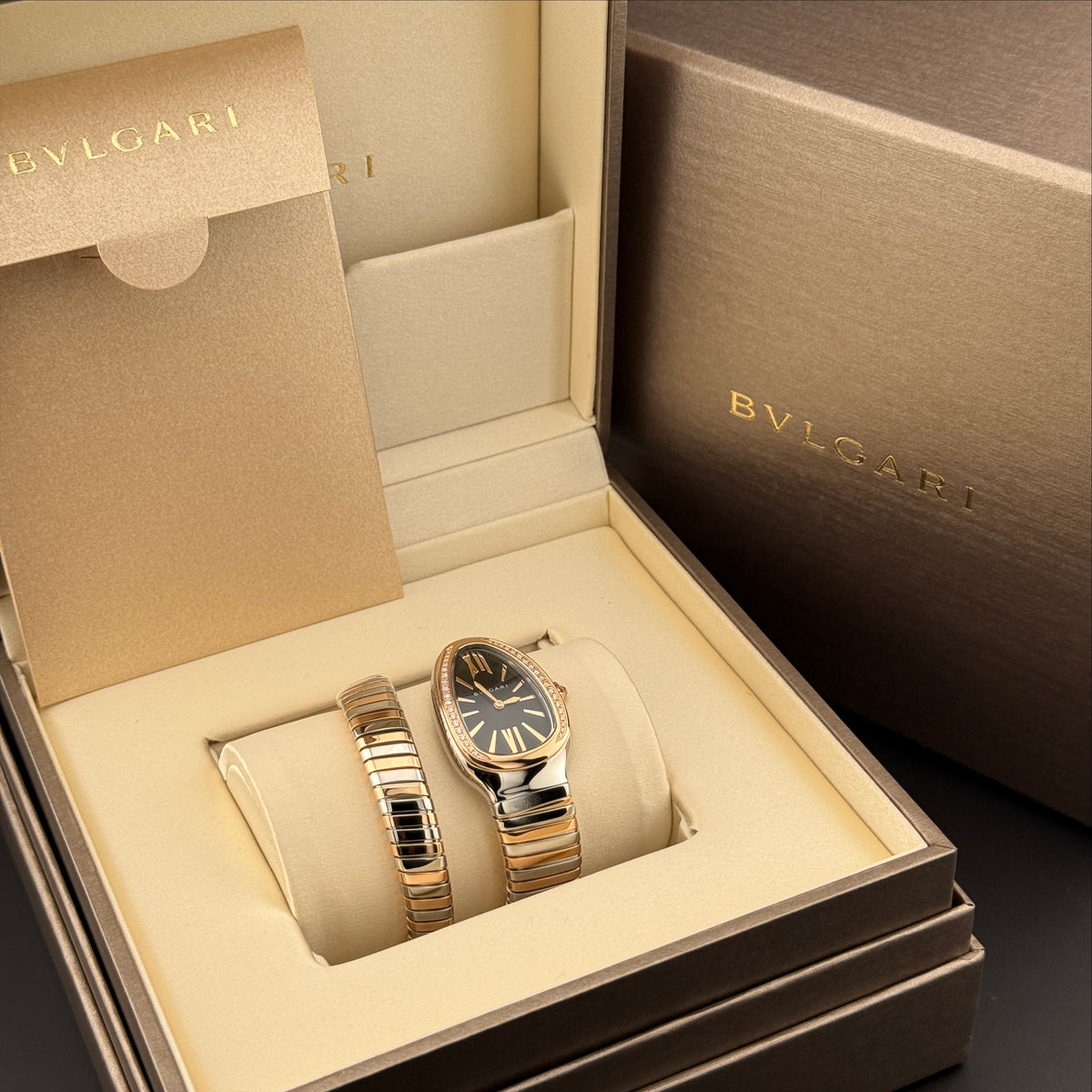 NEW Bvlgari Serpenti Tubogas 18k Rose Gold 102098