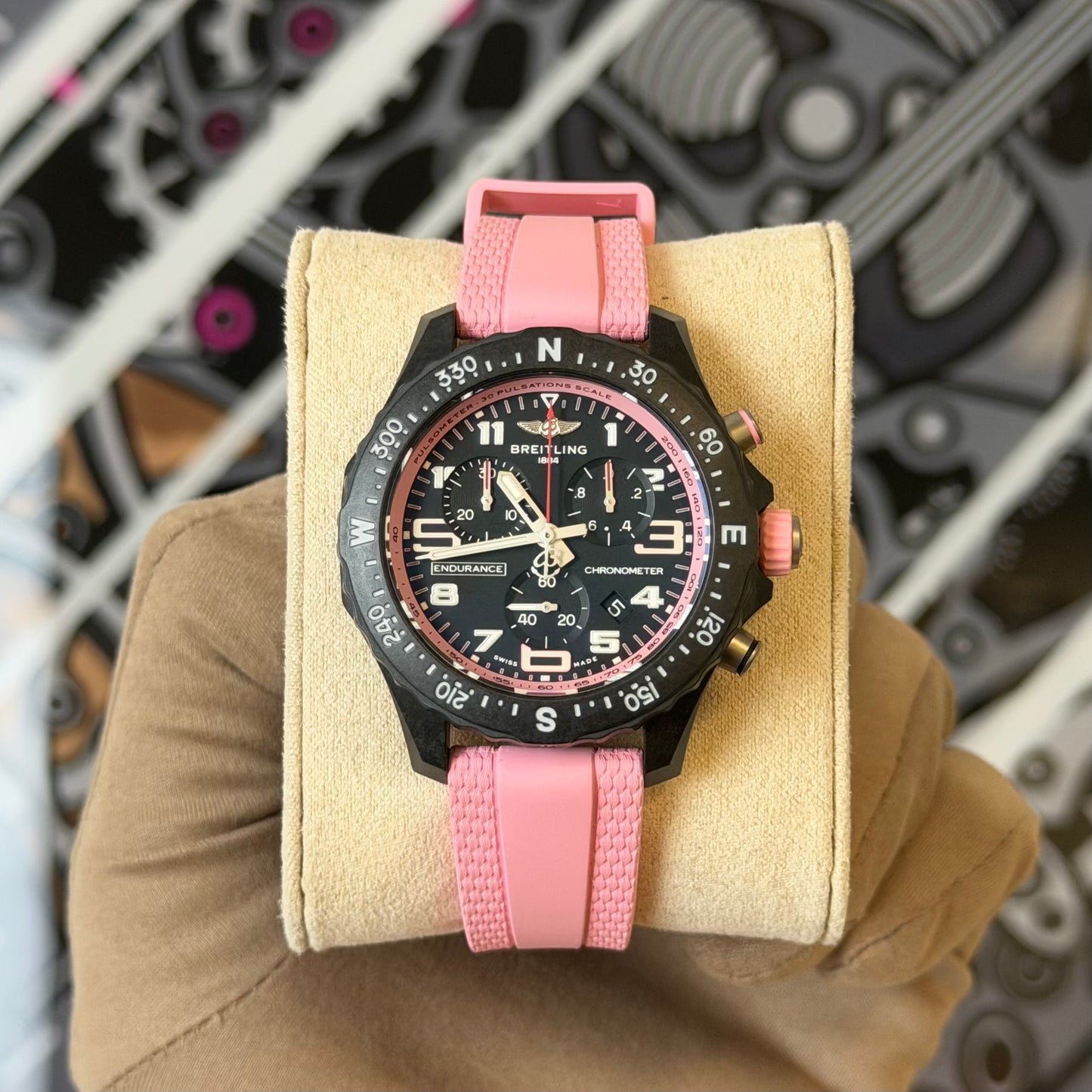 NEW Breitling Endurance Pro 38 Pink X83310