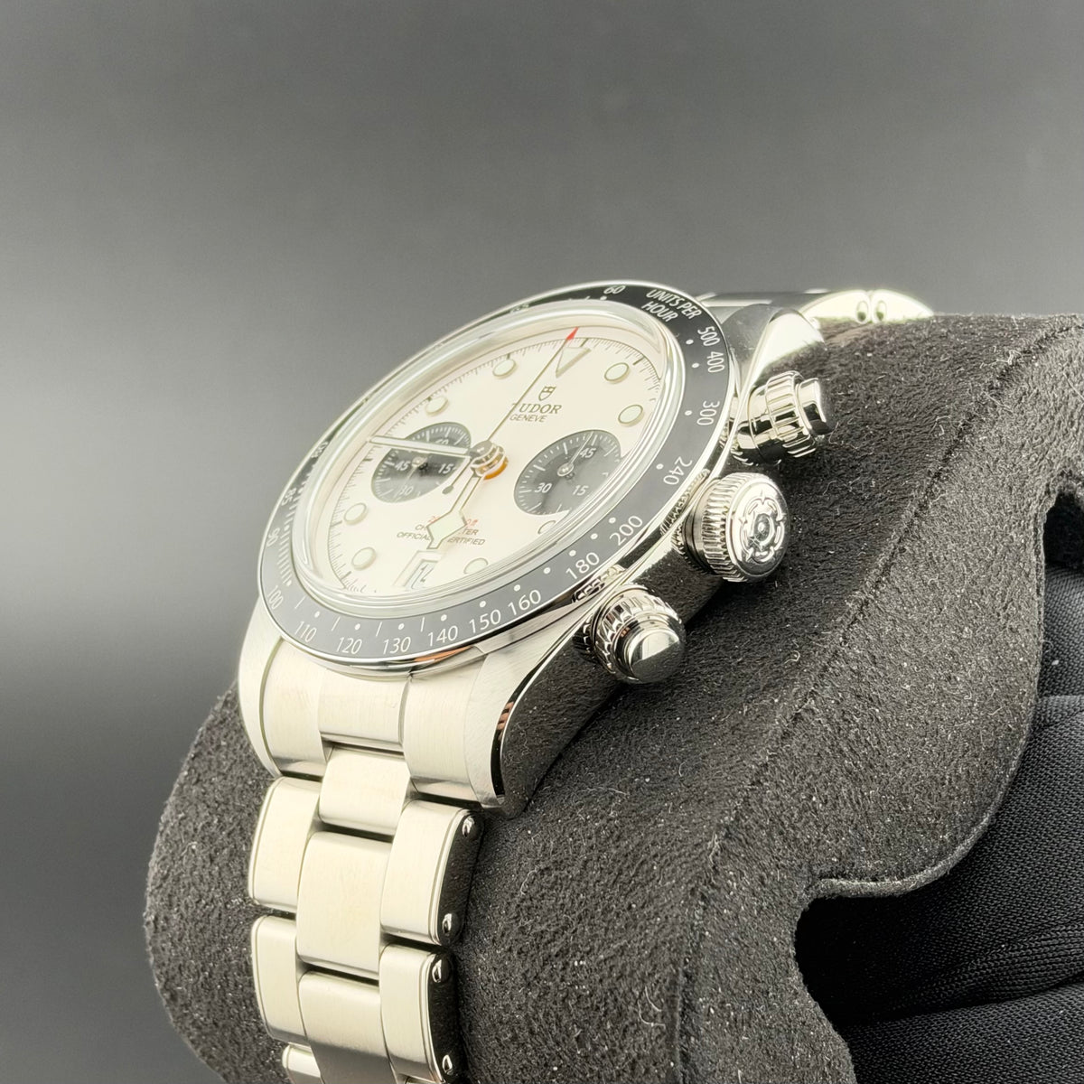 NEW Tudor Black Bay Chrono White 3-Link 79360N