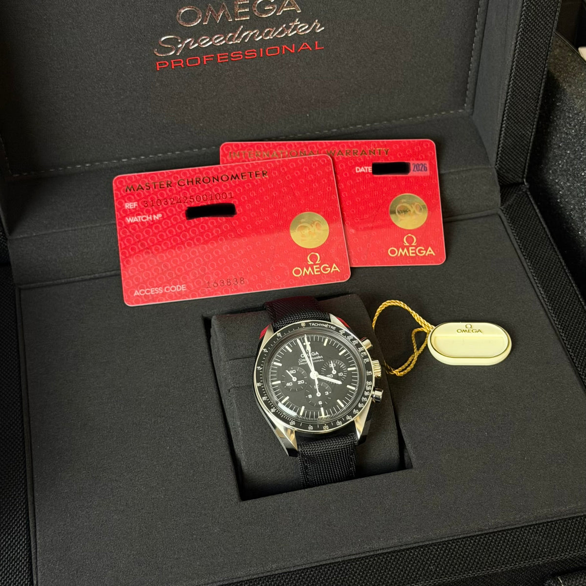 NEW Omega Moonwatch Hesalite Strap Model 310.32.42.50.01.001