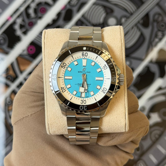 NEW Breitling SuperOcean 44 Tiffany Blue A17376