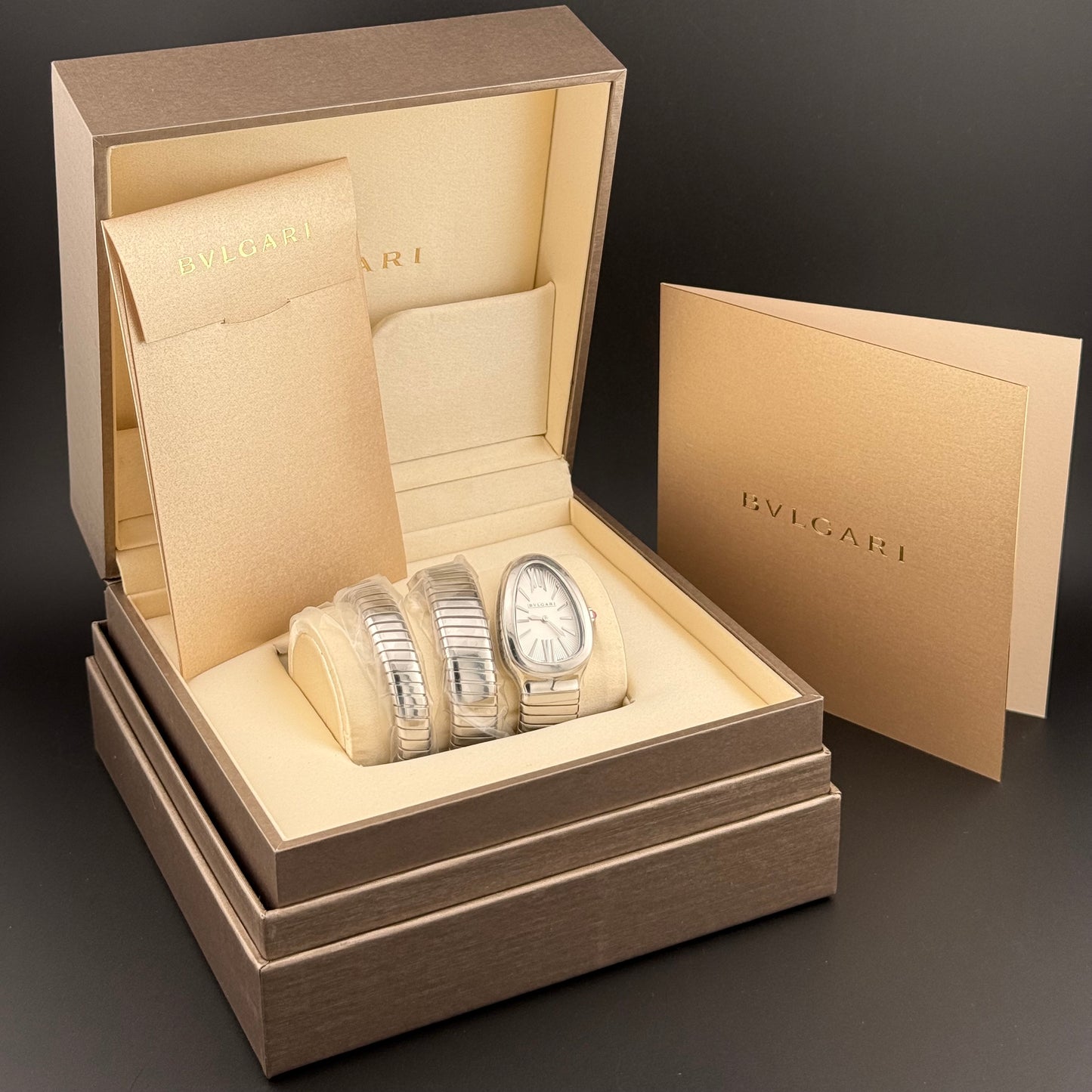 NEW Bulgari Serpenti Tubogas White 101911