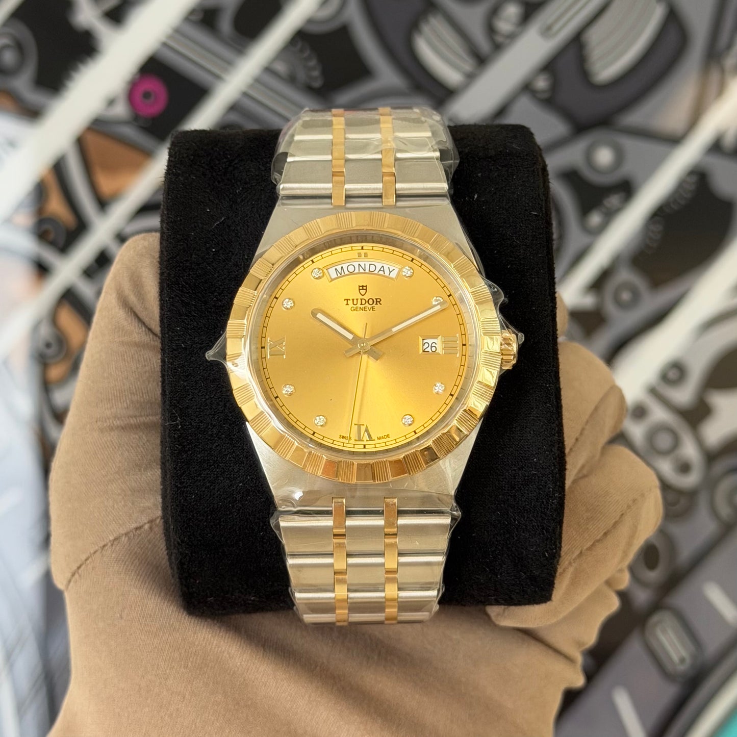 NEW Tudor Royal Gold Diamond Dial 28603