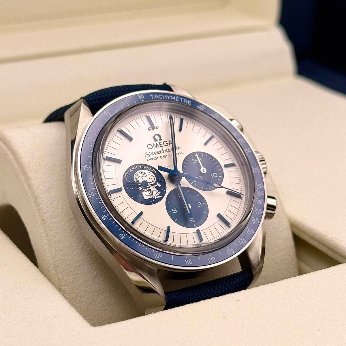 NEW Omega Speedmaster Silver Snoopy 50th Anniversary 310.32.42.50.02.001
