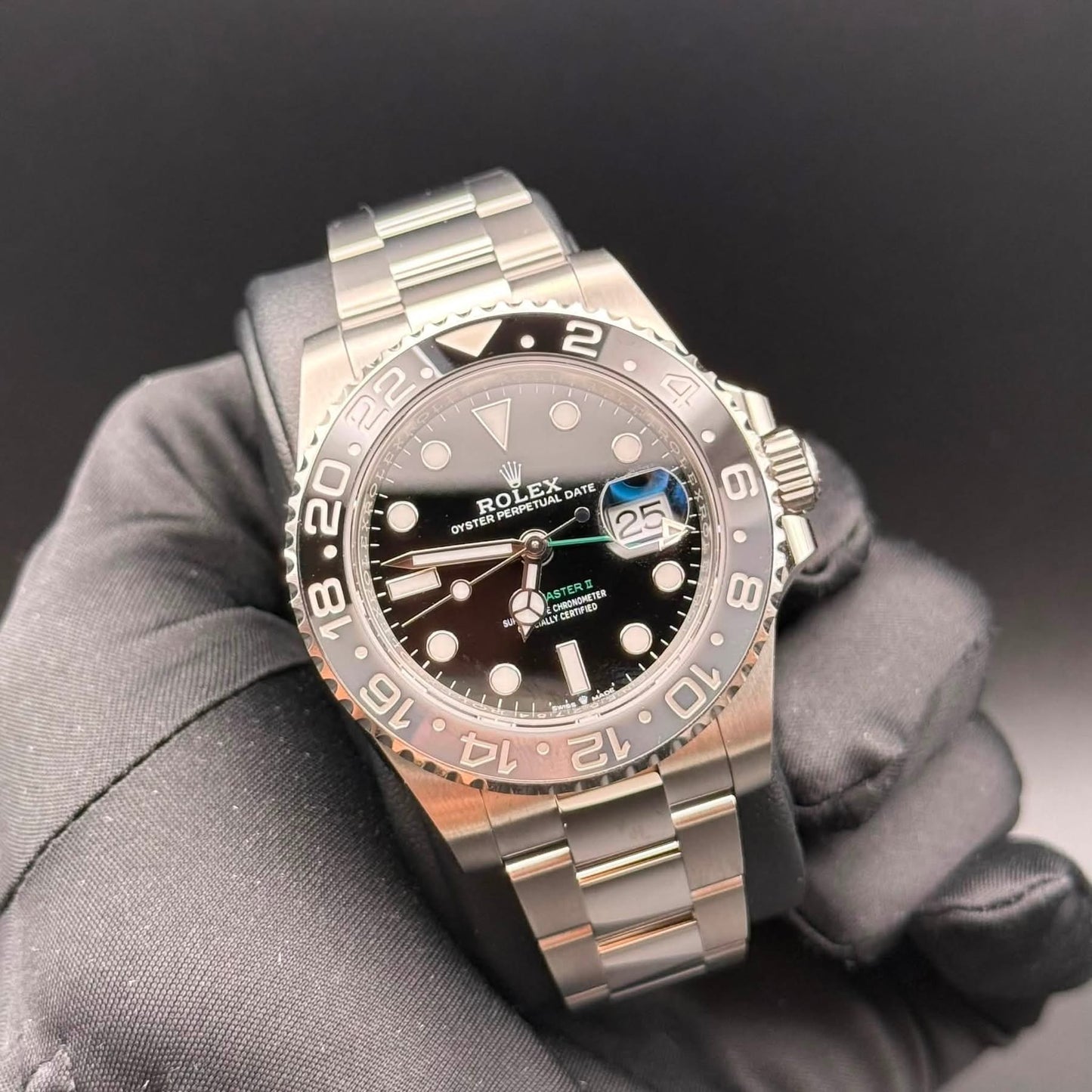 NEW Rolex GMT Master II Bruce Wayne 126710GRNR