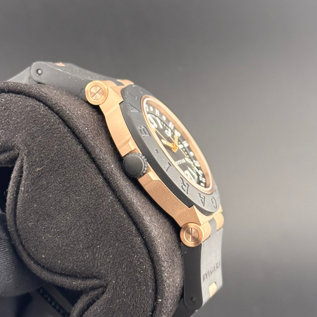 NEW Bvlgari Aluminum Watch Bronze 40mm 104241