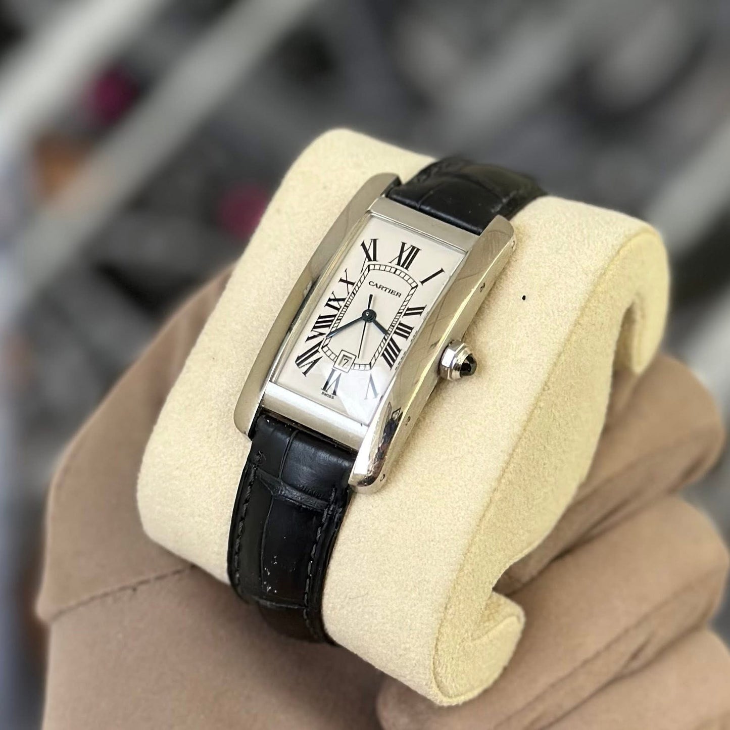 Cartier Tank Americaine 1726 White Gold W2603656