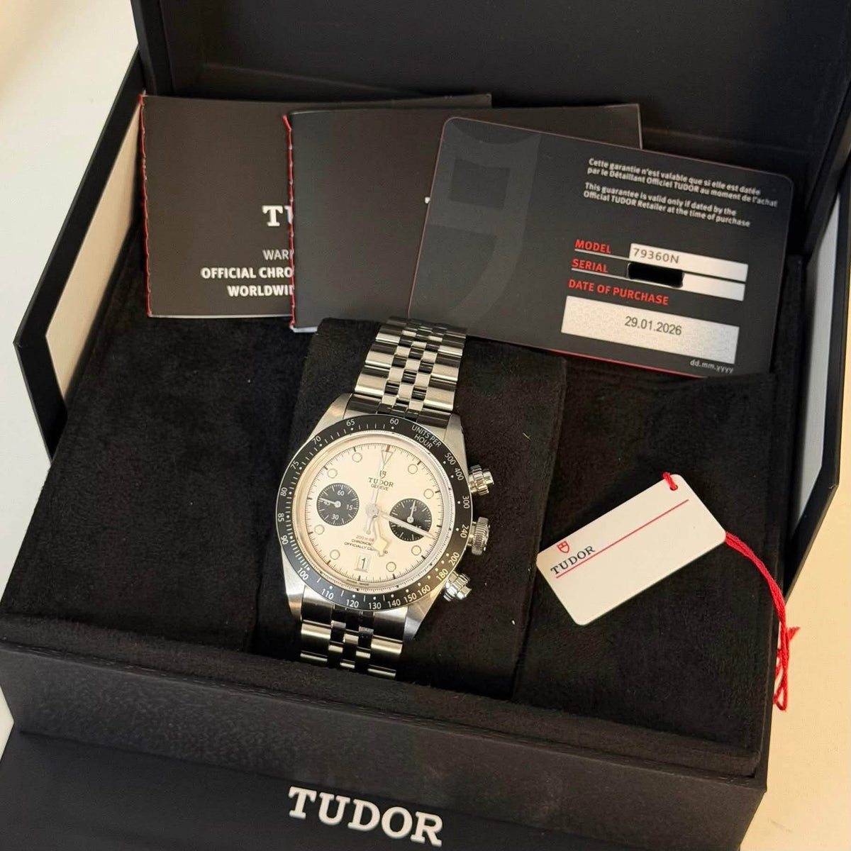 NEW Tudor Black Bay Chronograph Panda Jub 79360N
