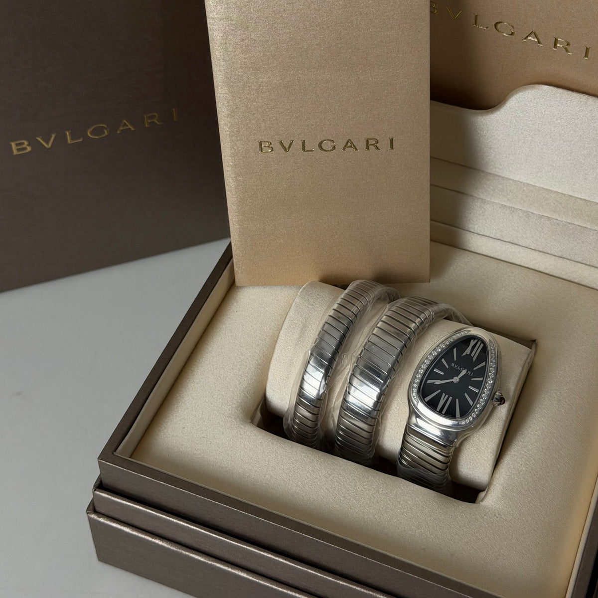 NEW Bvlgari Serpenti Tubogas Diamond 103818