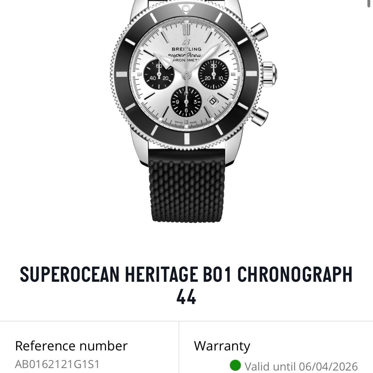 Breitling SuperOcean Heritage B01 Chrono AB0162