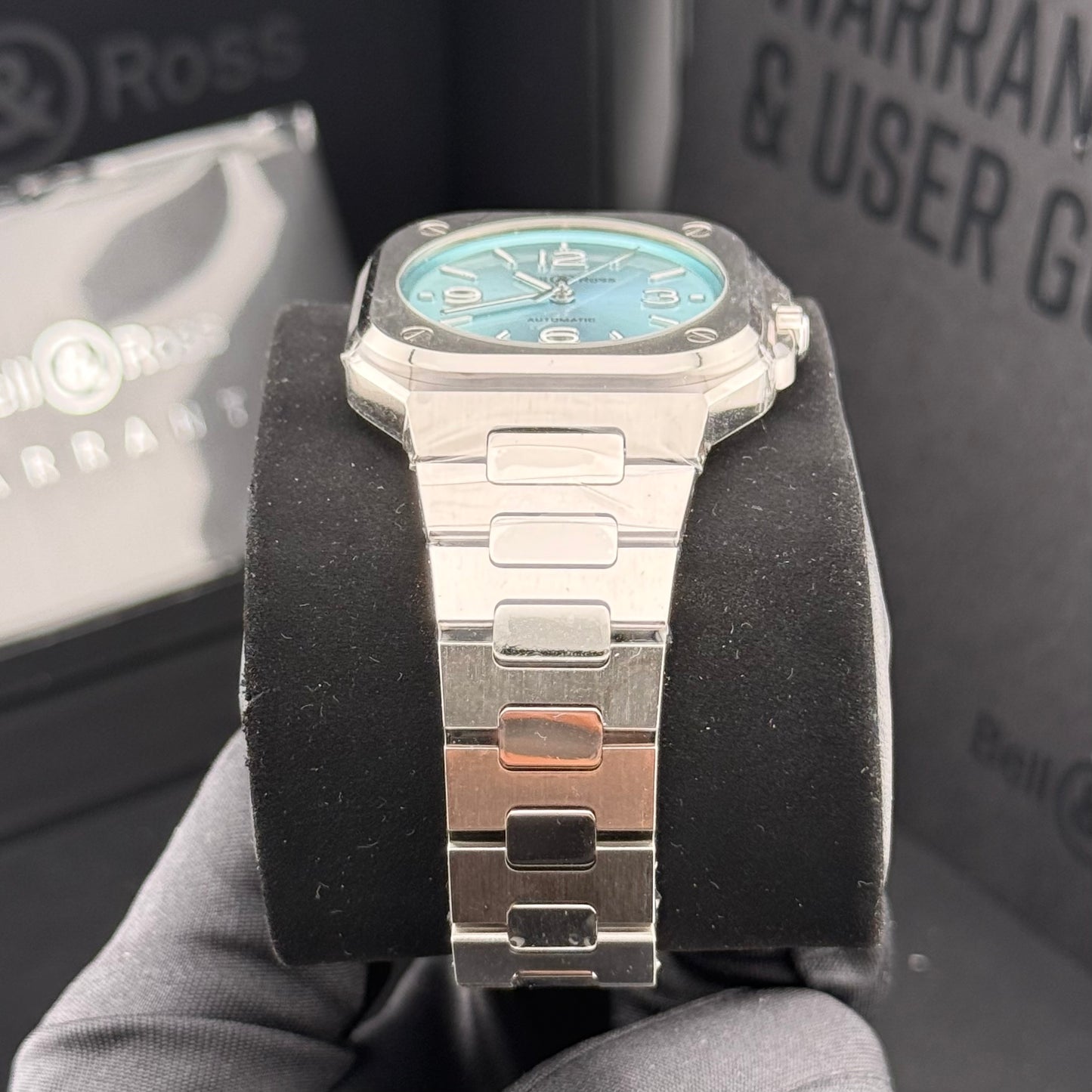 NEW Bell & Ross BR-05 Ice Blue Steel 36mm BR05A-S-BU-ST/SST