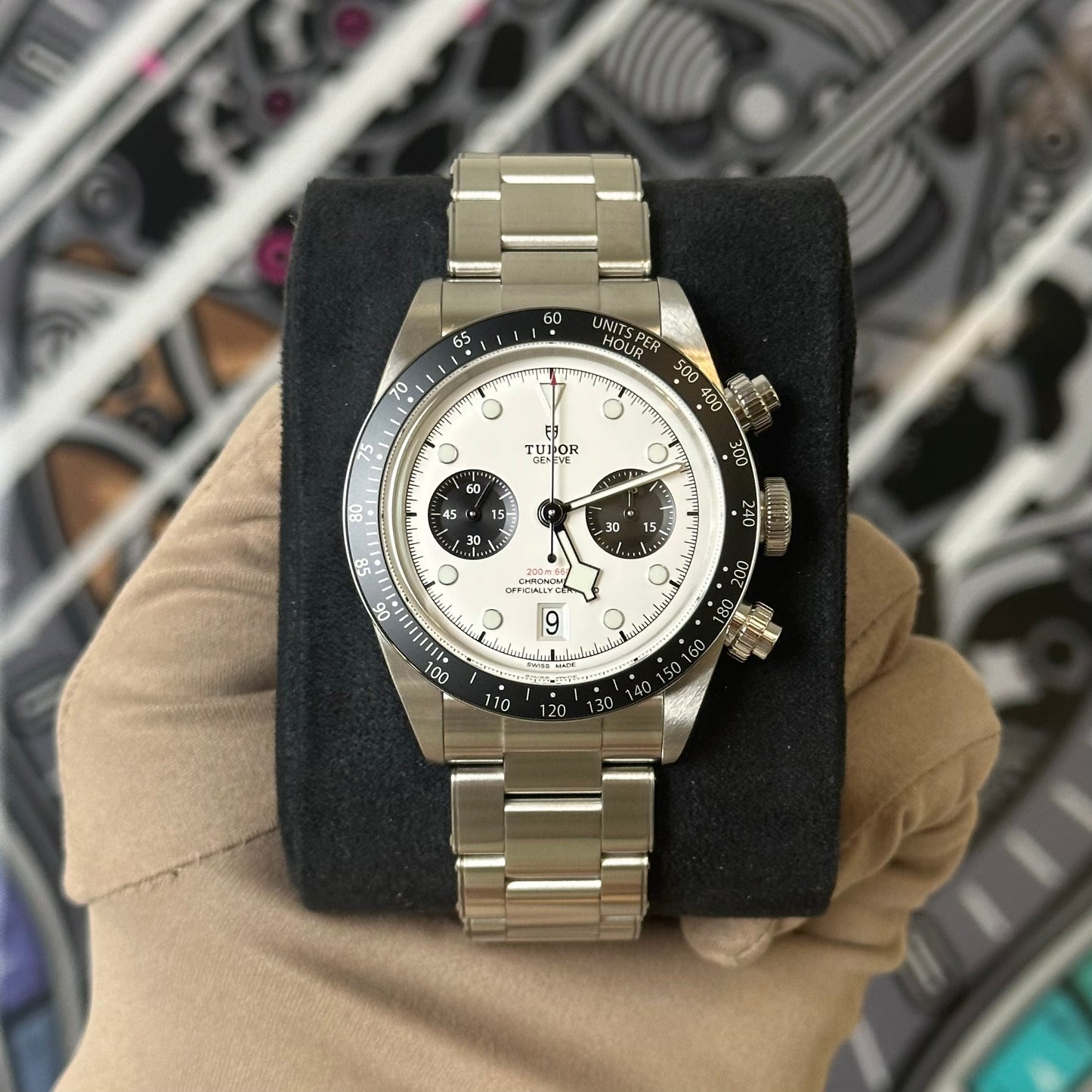 NEW Tudor Black Bay Chrono Panda 79360N