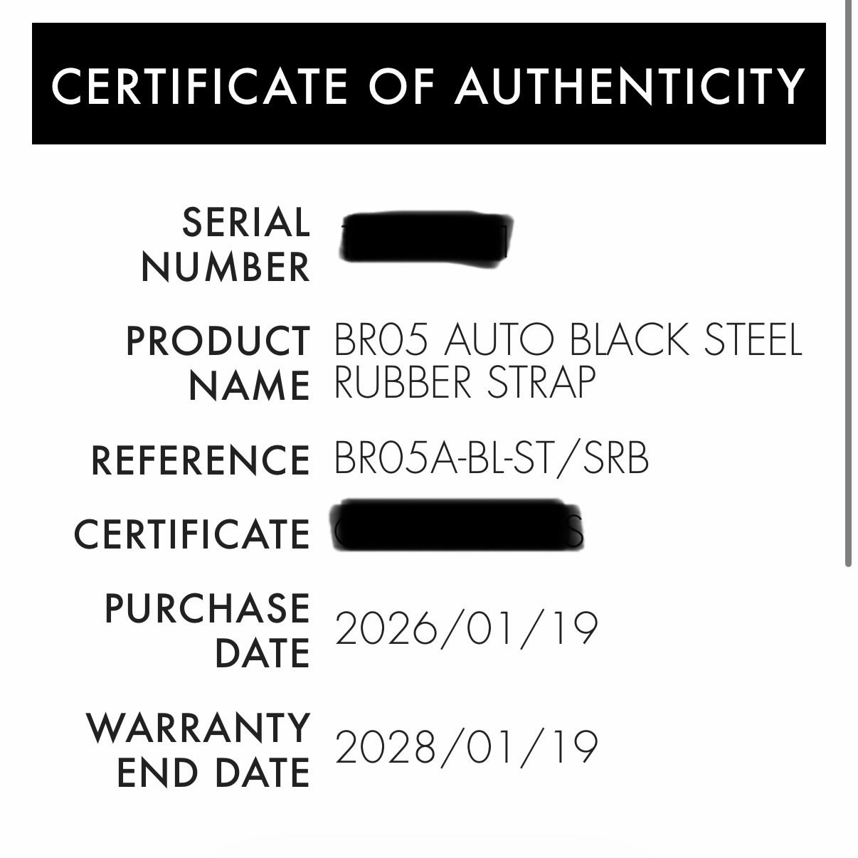 NEW Bell & Ross BR05 BR05A-BL-ST/SRB