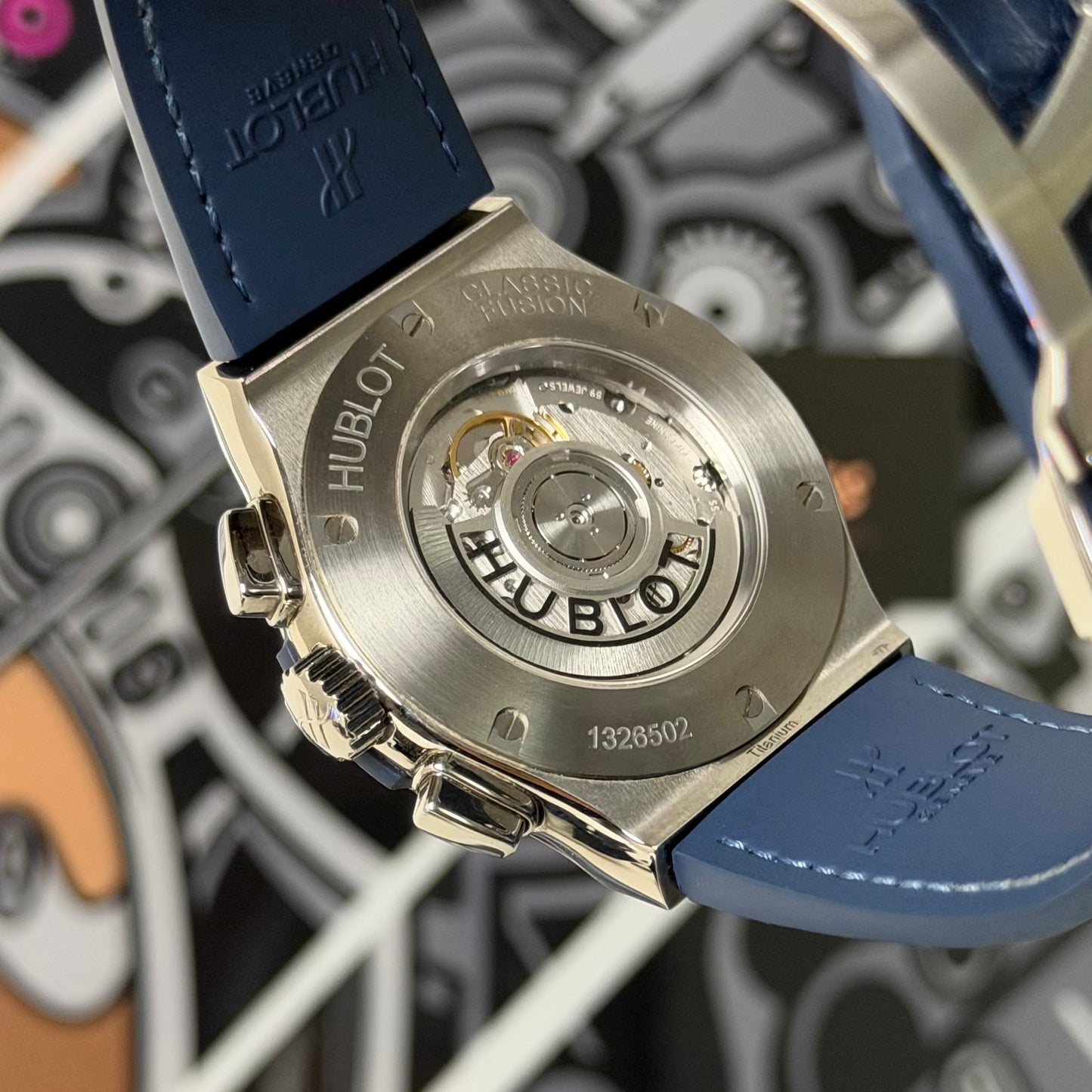 Hublot Classic Fusion Chronograph Titanium Blue 521.NX.7170.LR