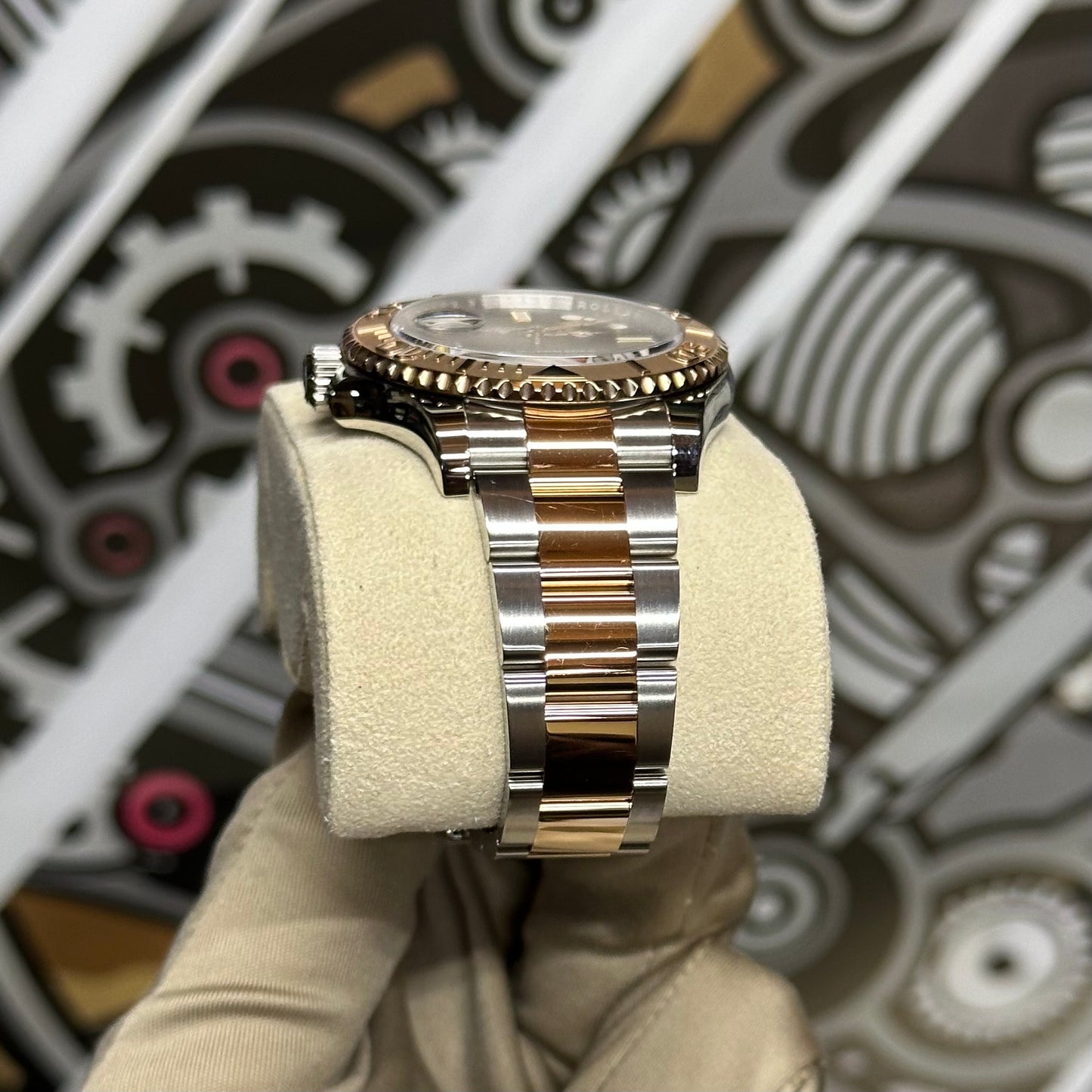 Rolex Yachtmaster Two Tone Black Dial 126621