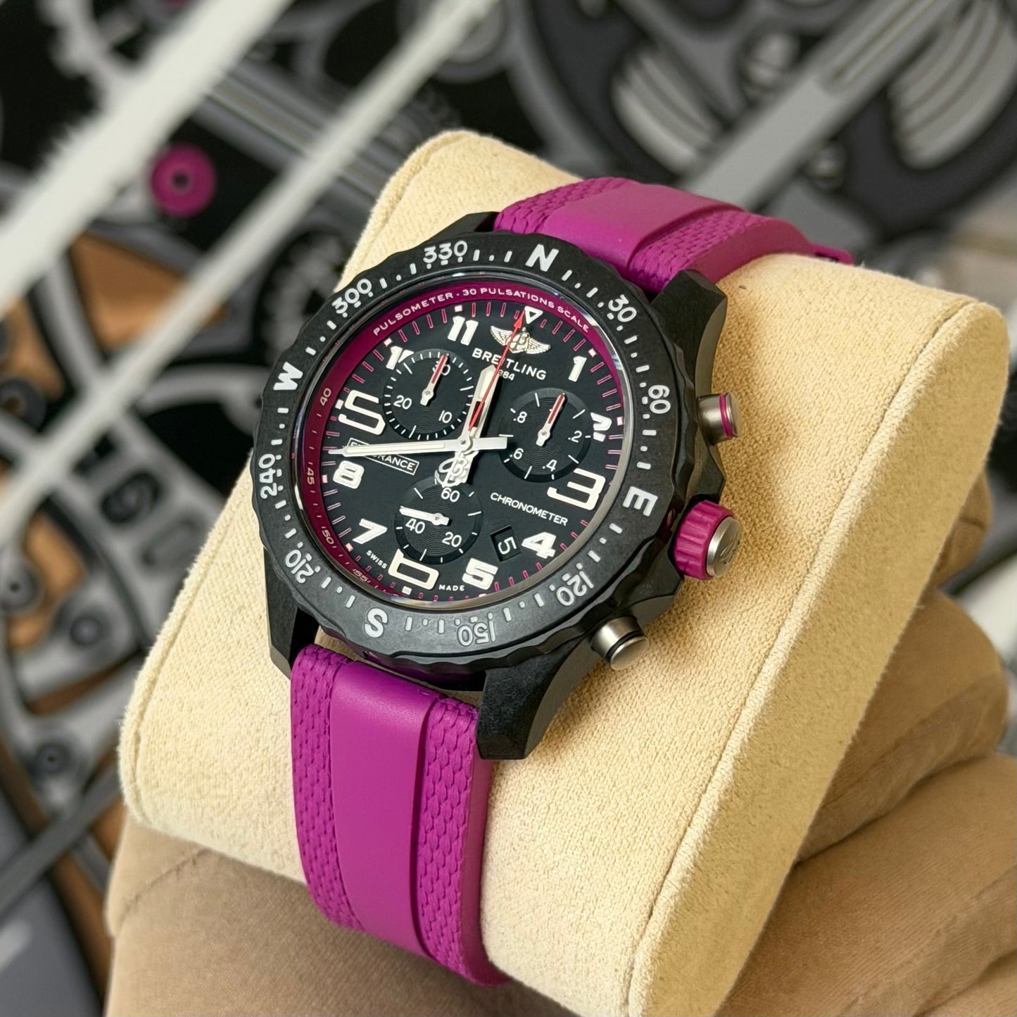 NEW Breitling Endurance Pro 38 Purple X83310