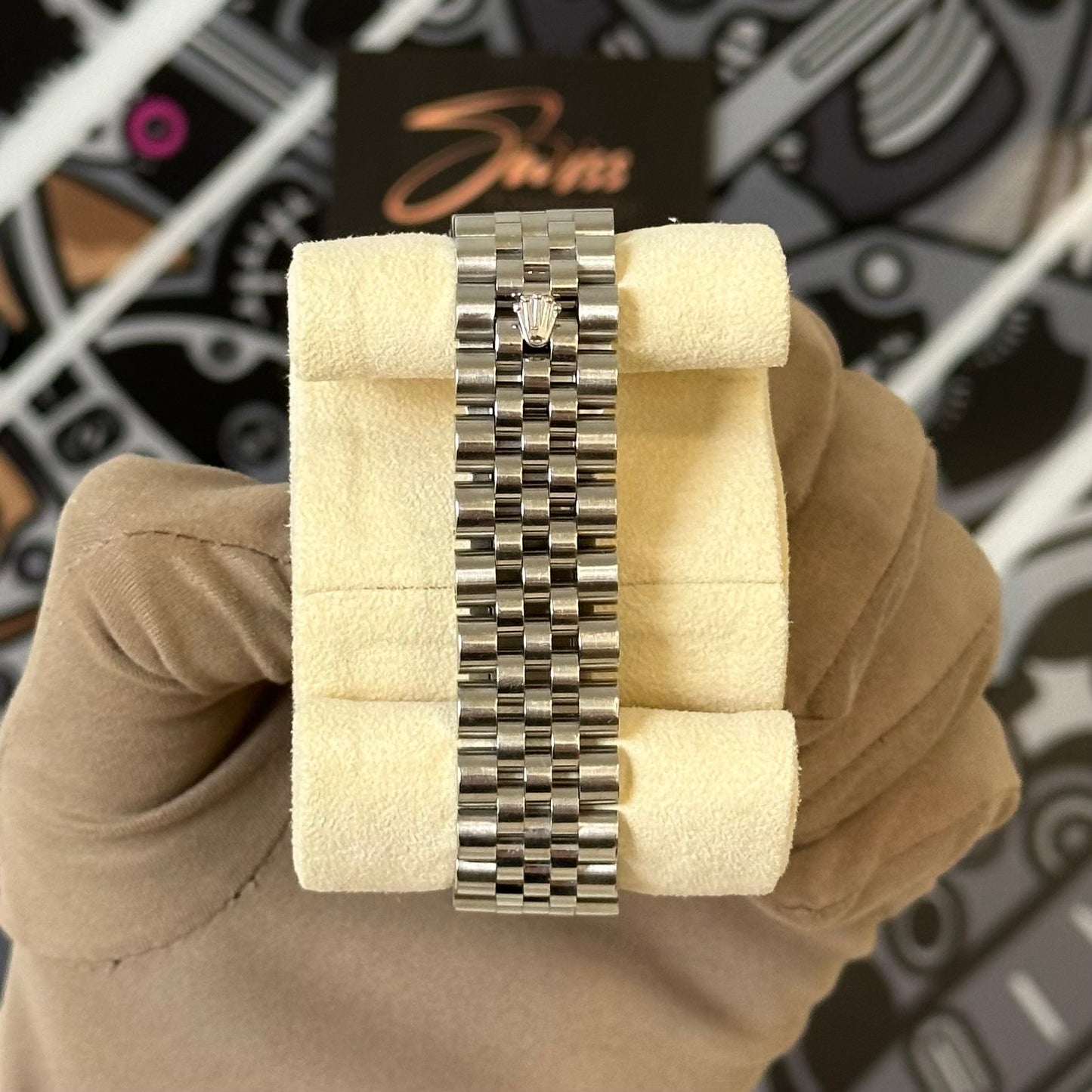 Rolex Datejust 36 White Roman Fluted Jubilee 116234