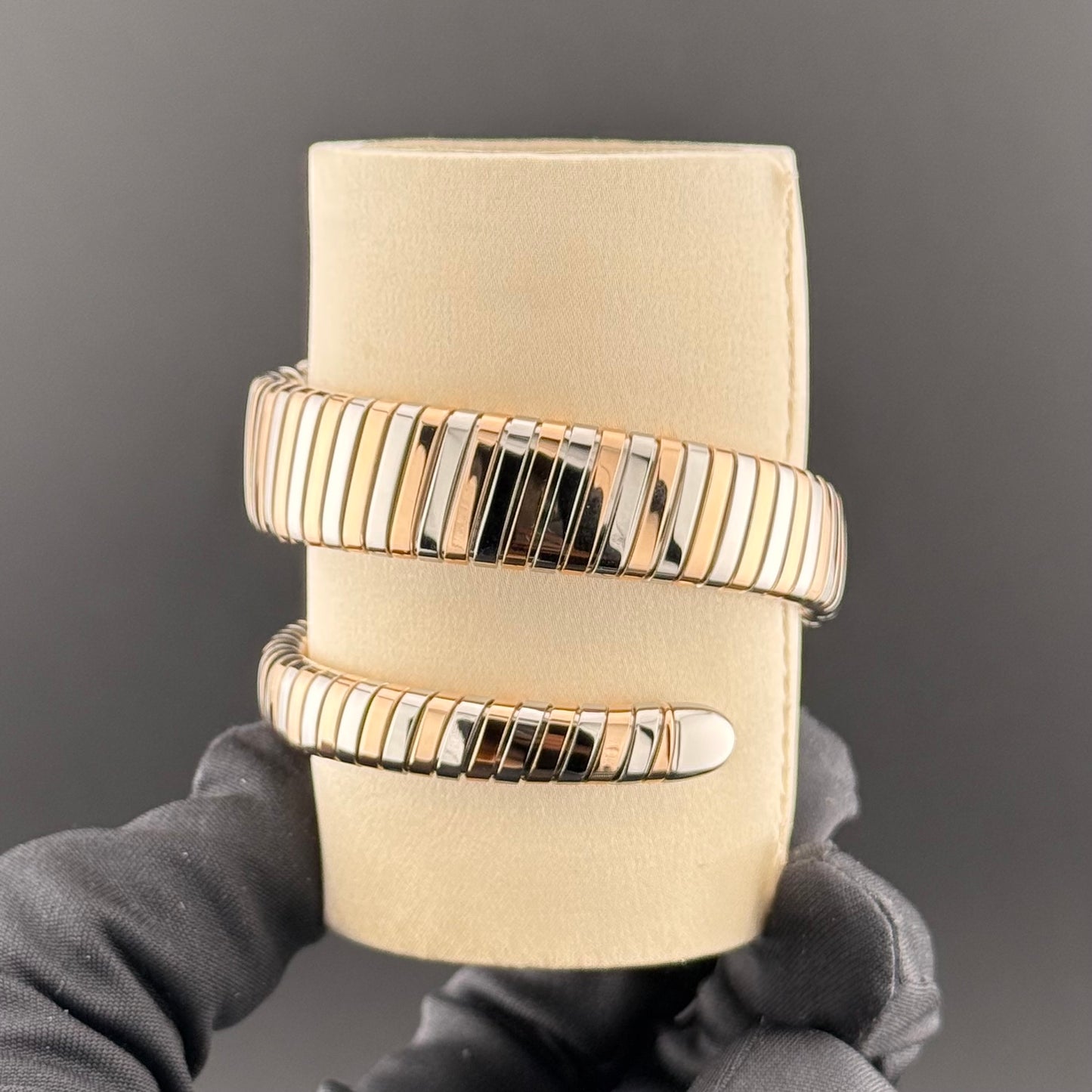 NEW Bulgari Serpenti Tubogas Steel & 18k Rose Gold 102123