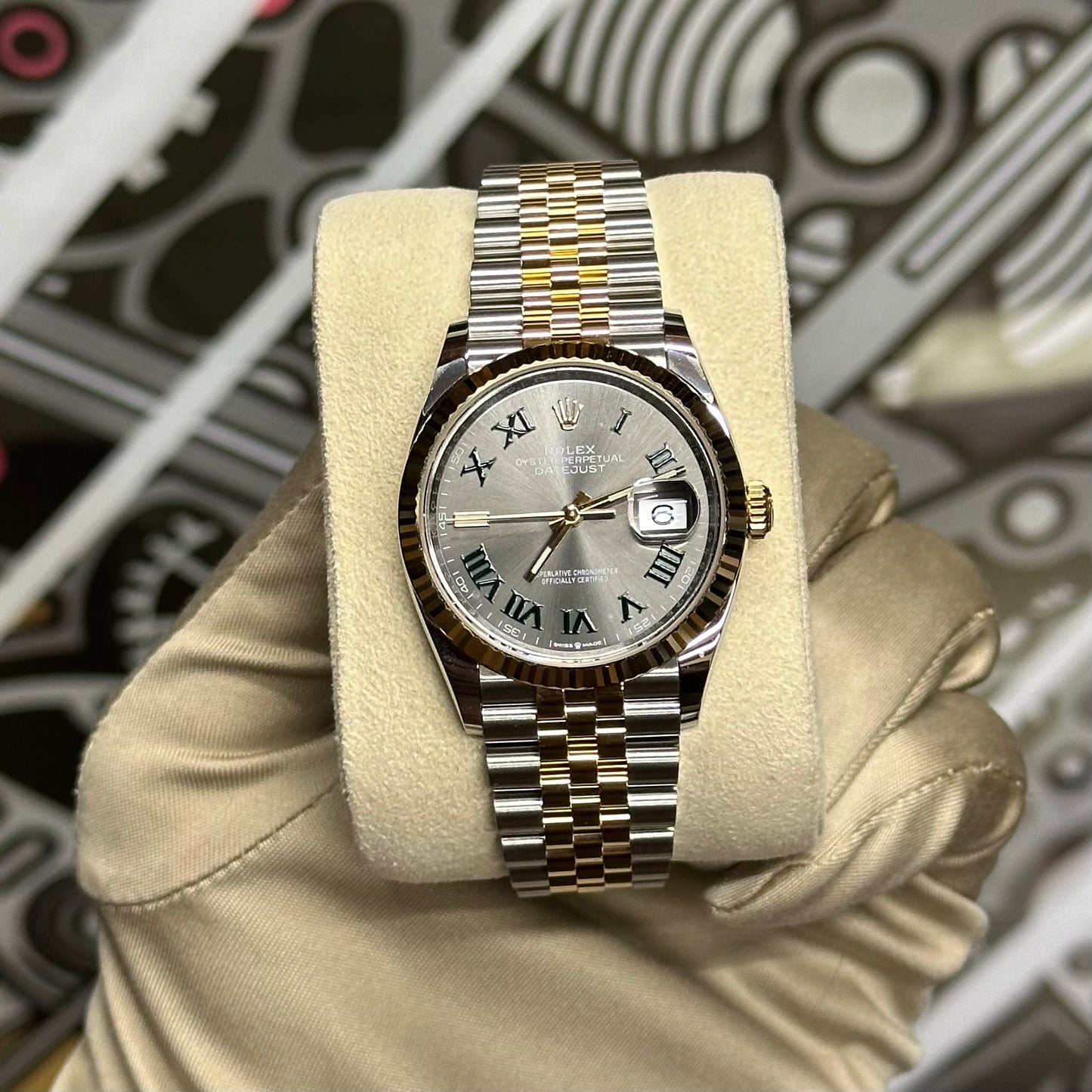 Rolex Datejust 36 Two Tone Wimbledon Dial 126233