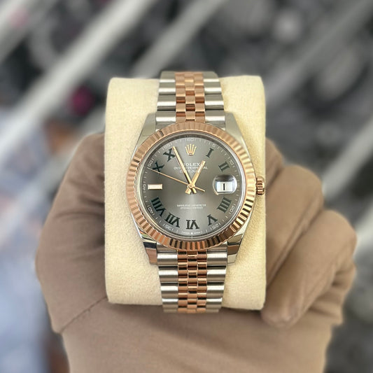 Rolex DJ41 Rose Gold Wimbledon jubilee 126331