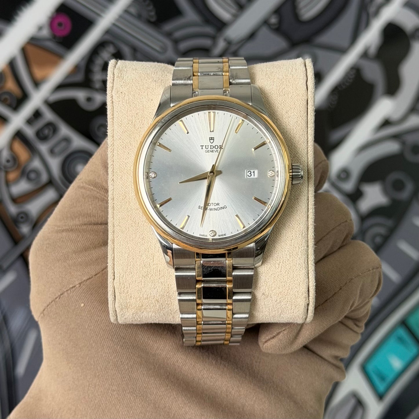 Tudor Style Diamond Dial 12703