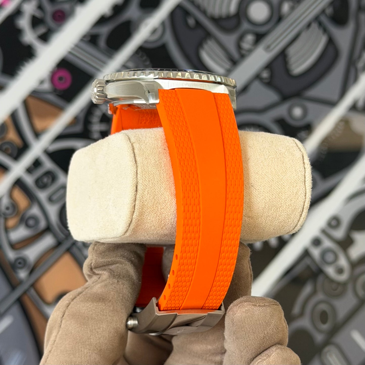 NEW Breitling Superocean 42 Orange A17375