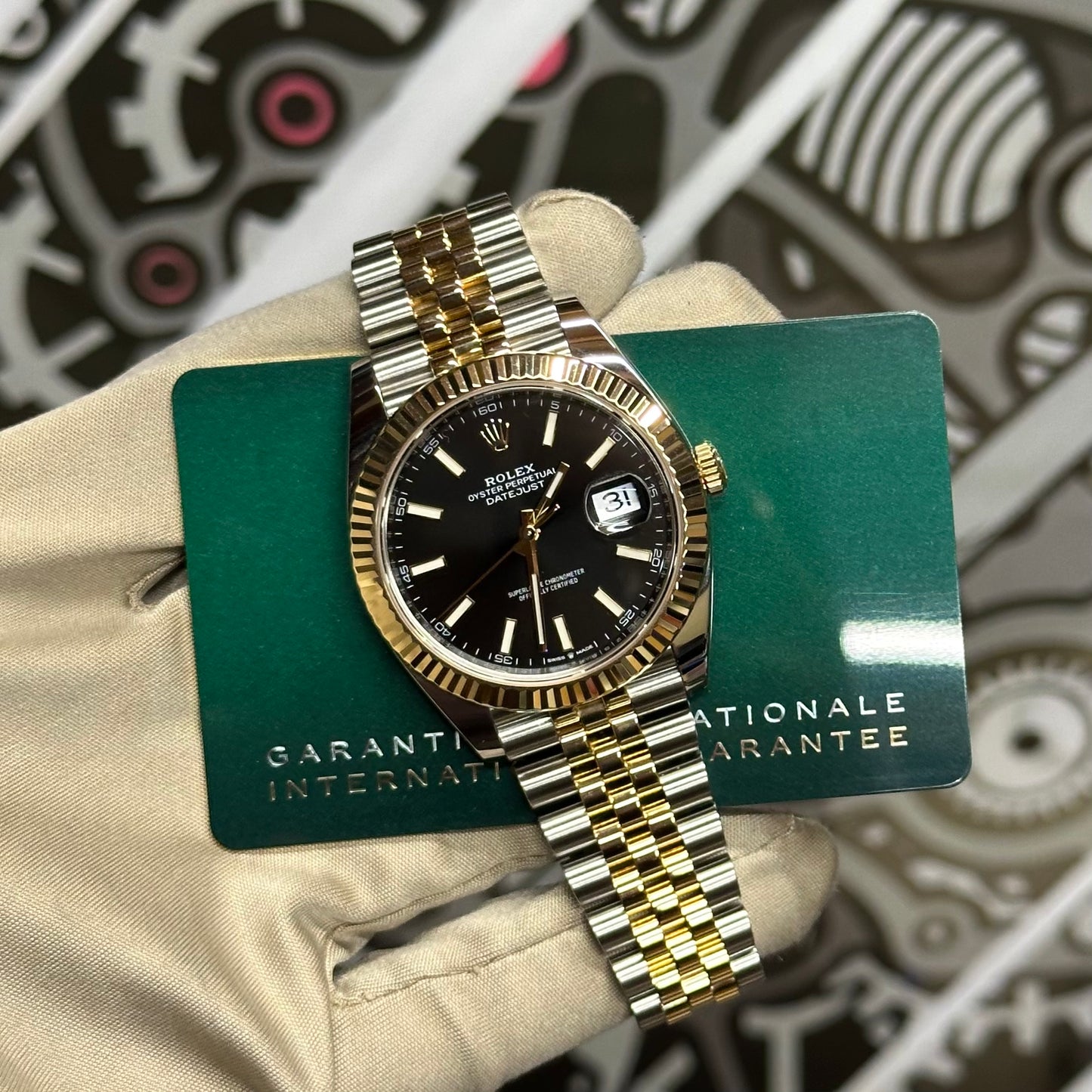 Rolex DJ41 Two Tone Black Dial 126333