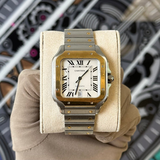 Cartier Large Santos Two Tone W2SA0006