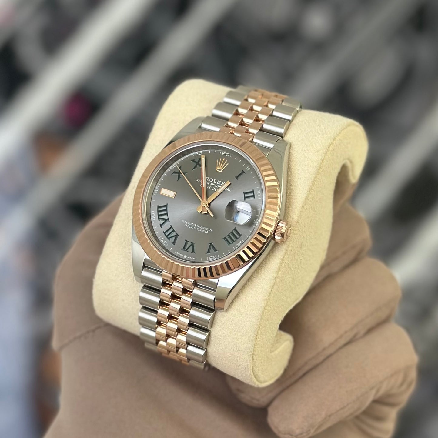 Rolex DJ41 Rose Gold Wimbledon jubilee 126331