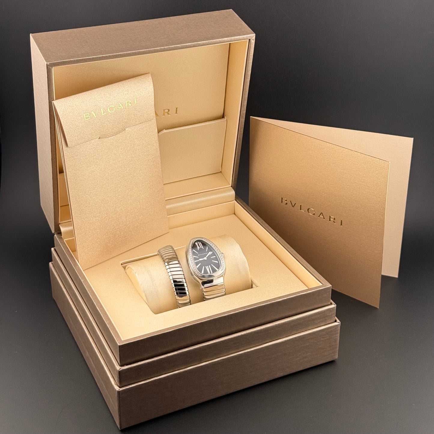 NEW Bulgari Serpenti Tubogas Black Diamond 103434