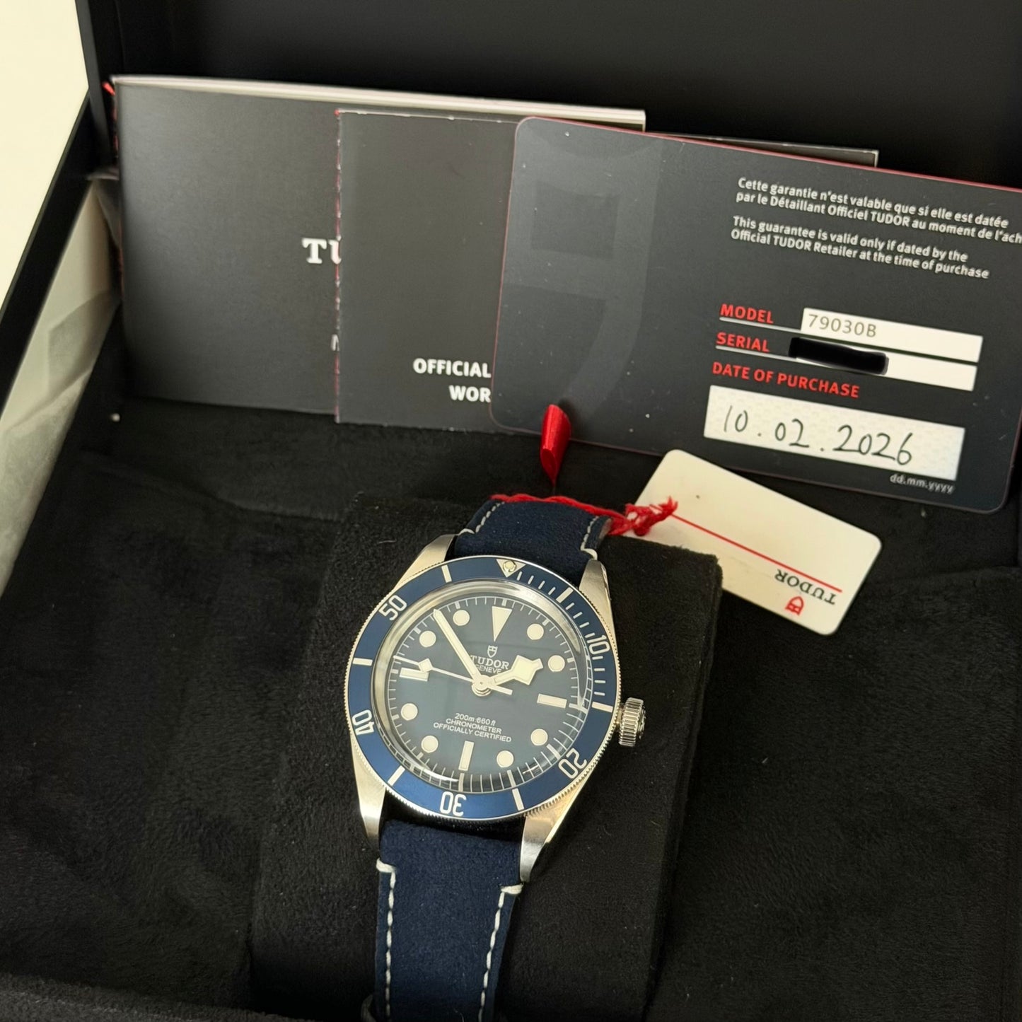 NEW Tudor Black Bay BB58 Blue Strap 79030B