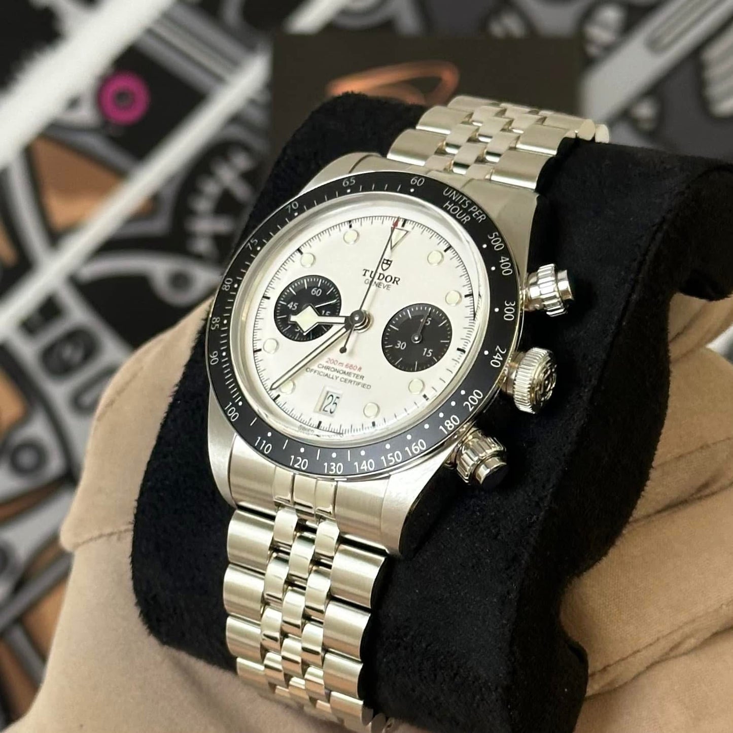 NEW Tudor Black Bay Chrono Panda Jubilee 79360N