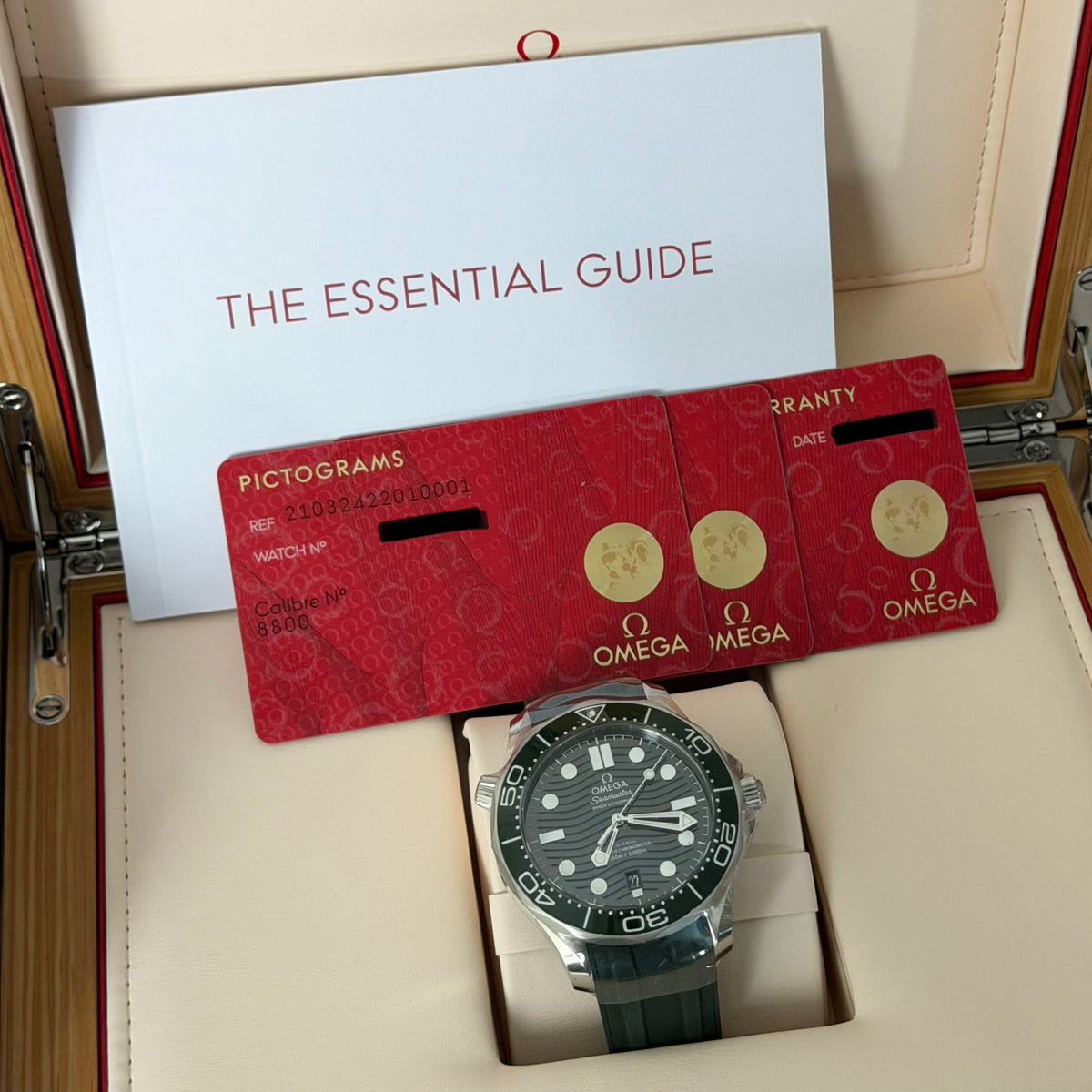 NEW Omega Seamaster Green 210.32.42.20.10.001