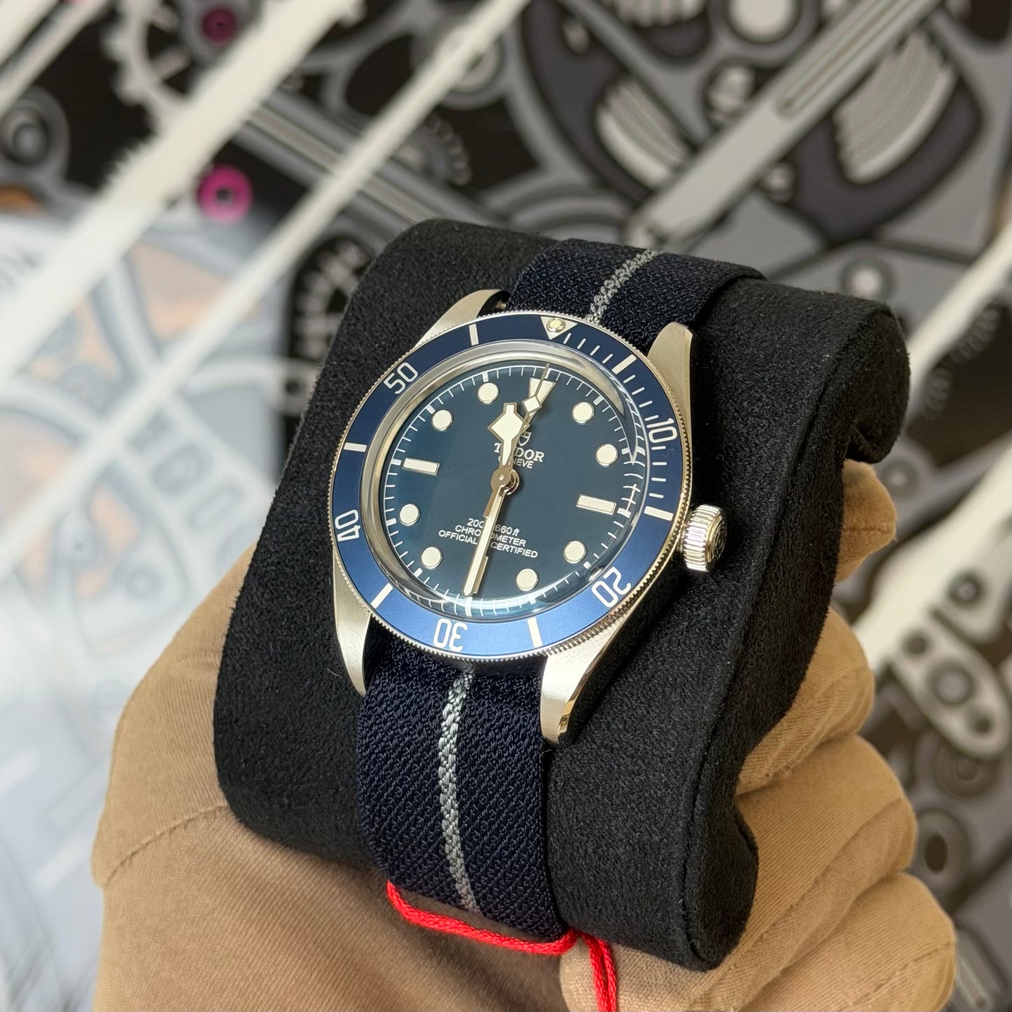 NEW Tudor BB58 Blue NATO model 79030B