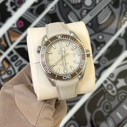 NEW Omega Seamaster Planet Ocean Khaki 215.32.44.21.09.001