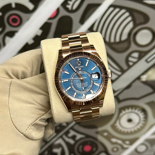 Rolex Rose Gold SkyDweller Blue Dial 336935