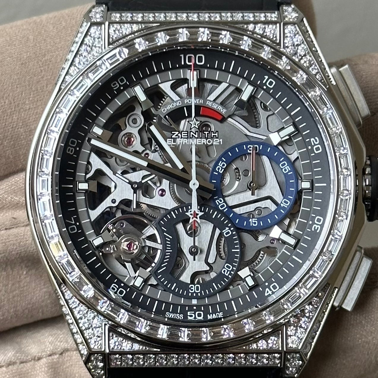 NEW Zenith Defy 21 Titanium with Diamonds 32.9000.9004/78.R582