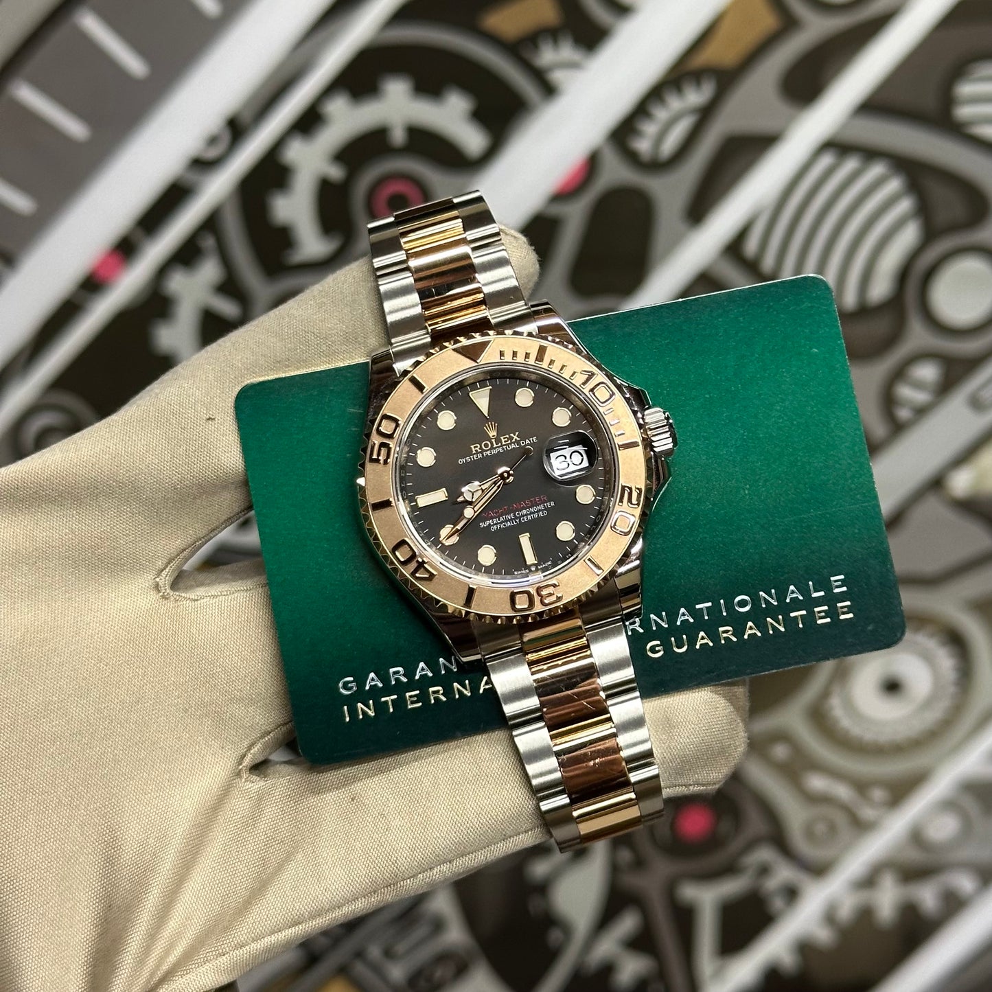 Rolex Yachtmaster Two Tone Black Dial 126621