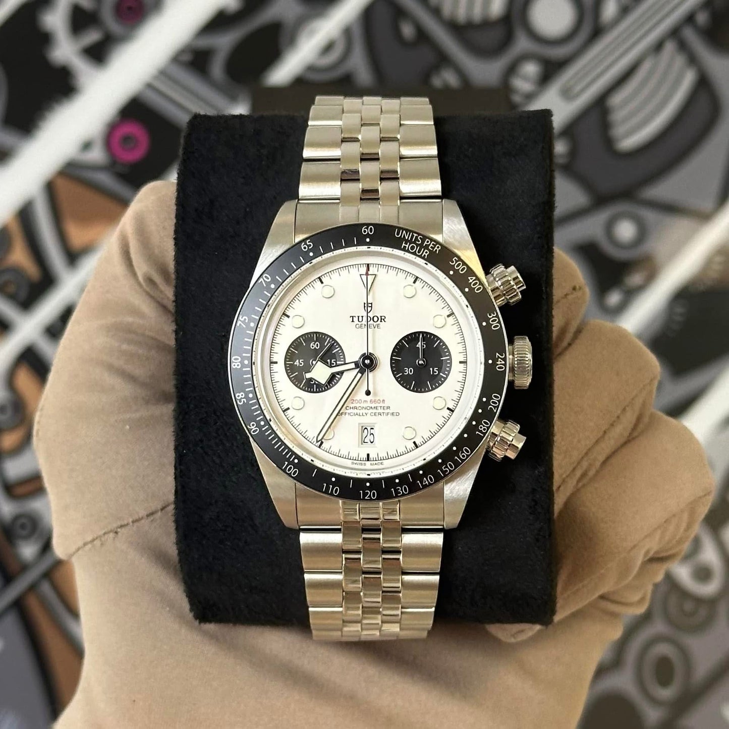 NEW Tudor Black Bay Chrono Panda Jubilee 79360N