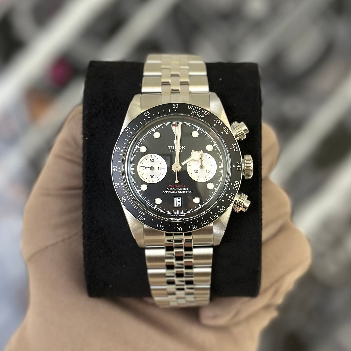 NEW Tudor Black Bay Chronograph Black Jub 79360N