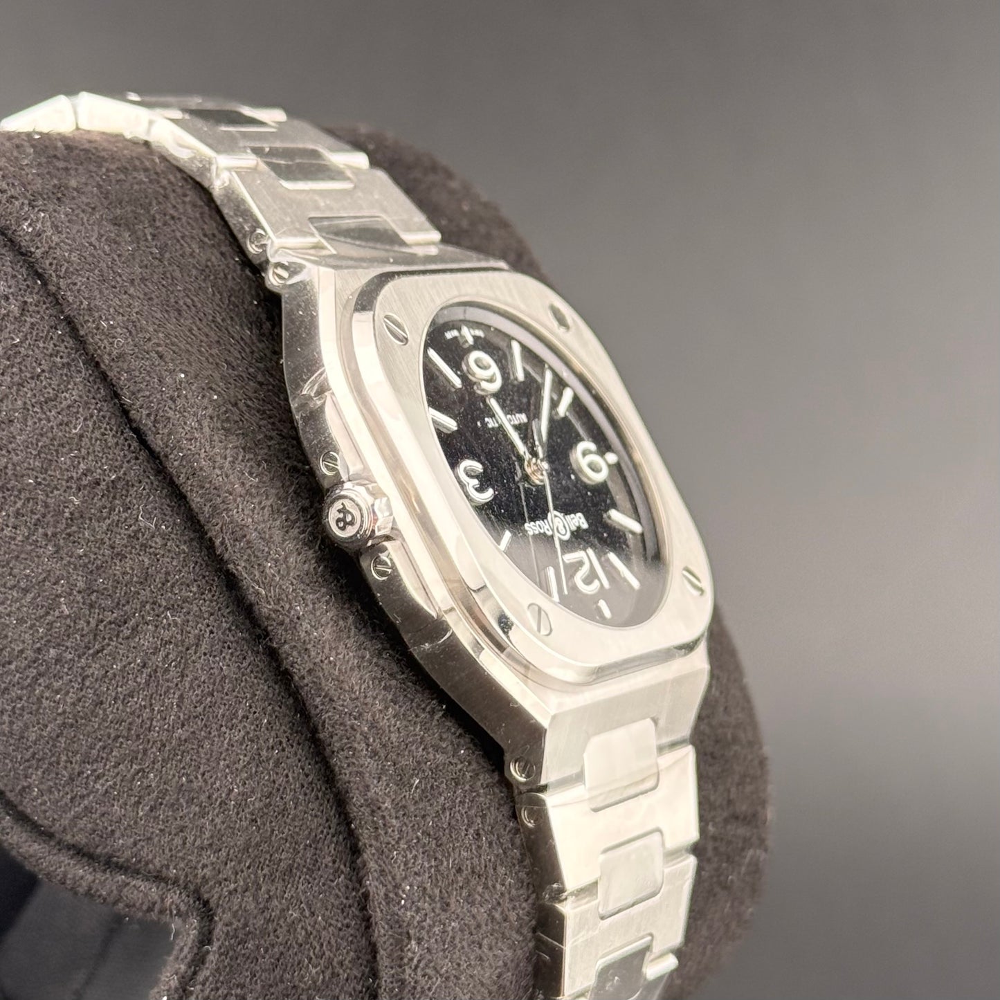 NEW Bell & Ross BR-05 Black Steel BR05A-S-BL-ST/SST