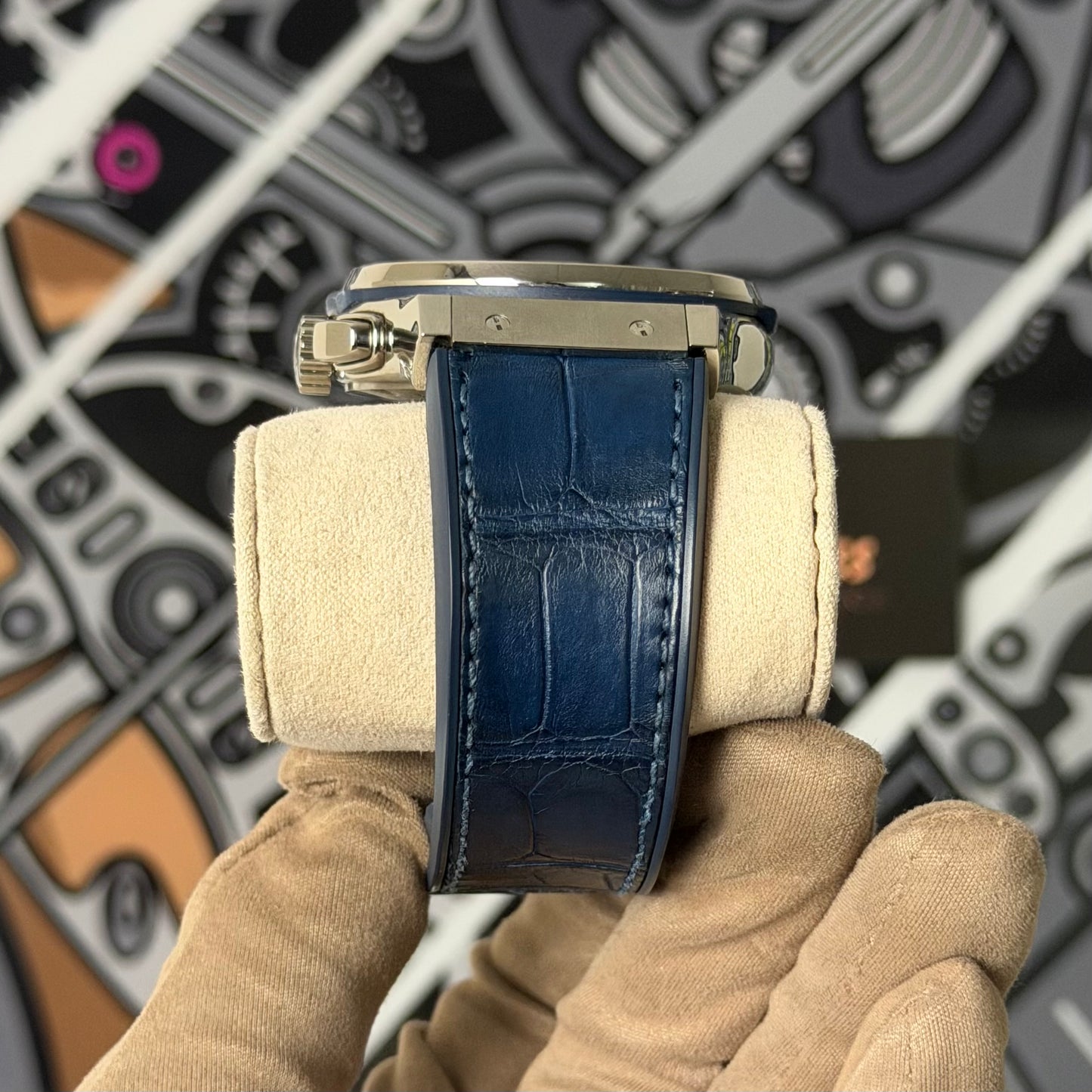 Hublot Classic Fusion Chronograph Titanium Blue 521.NX.7170.LR