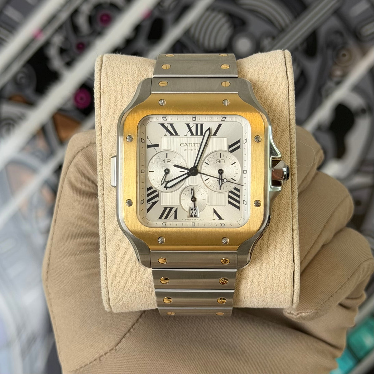 Cartier Santos XL 18k Gold W2SA0008