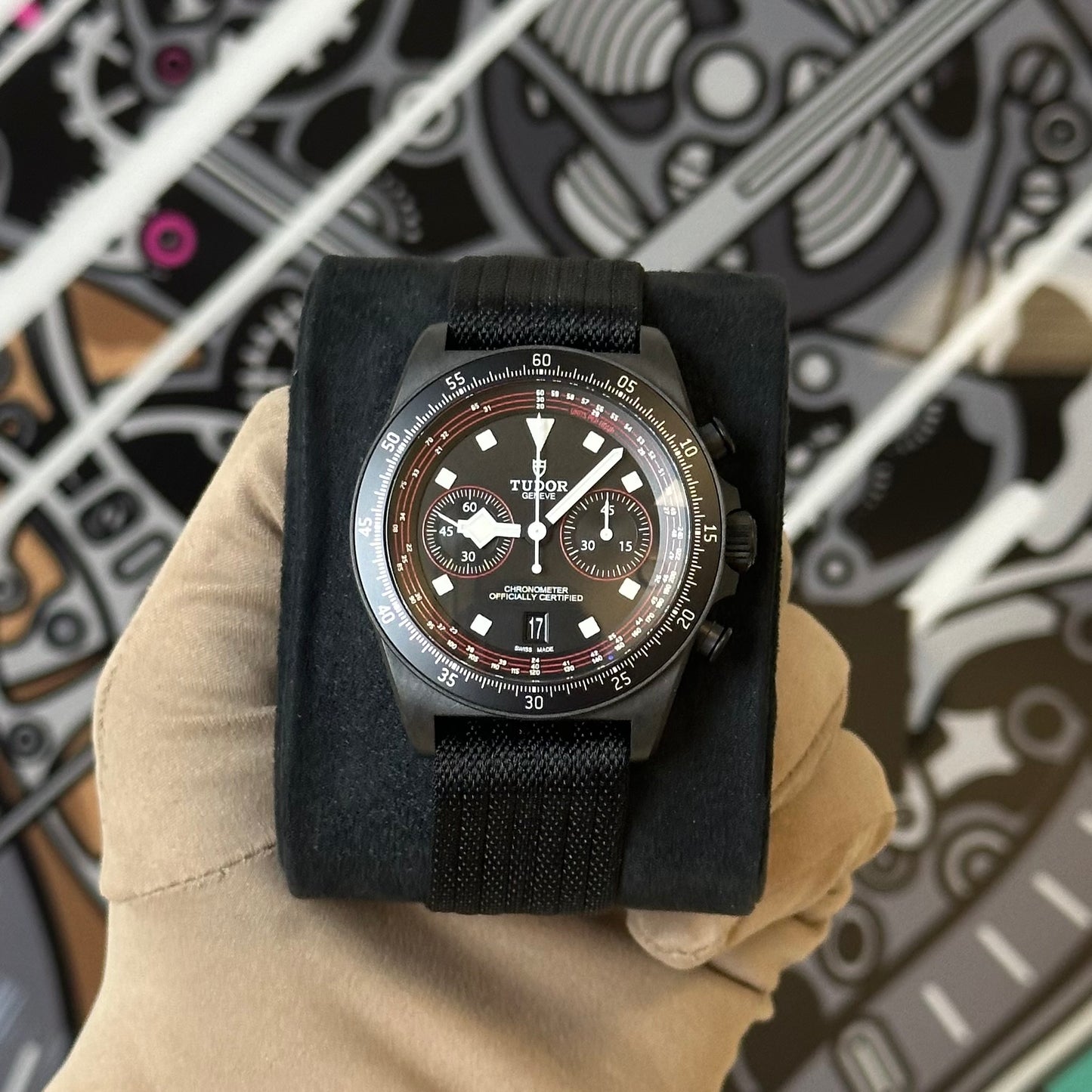 NEW Tudor Black-Carbon Pelagos FXD Chrono 25827KN