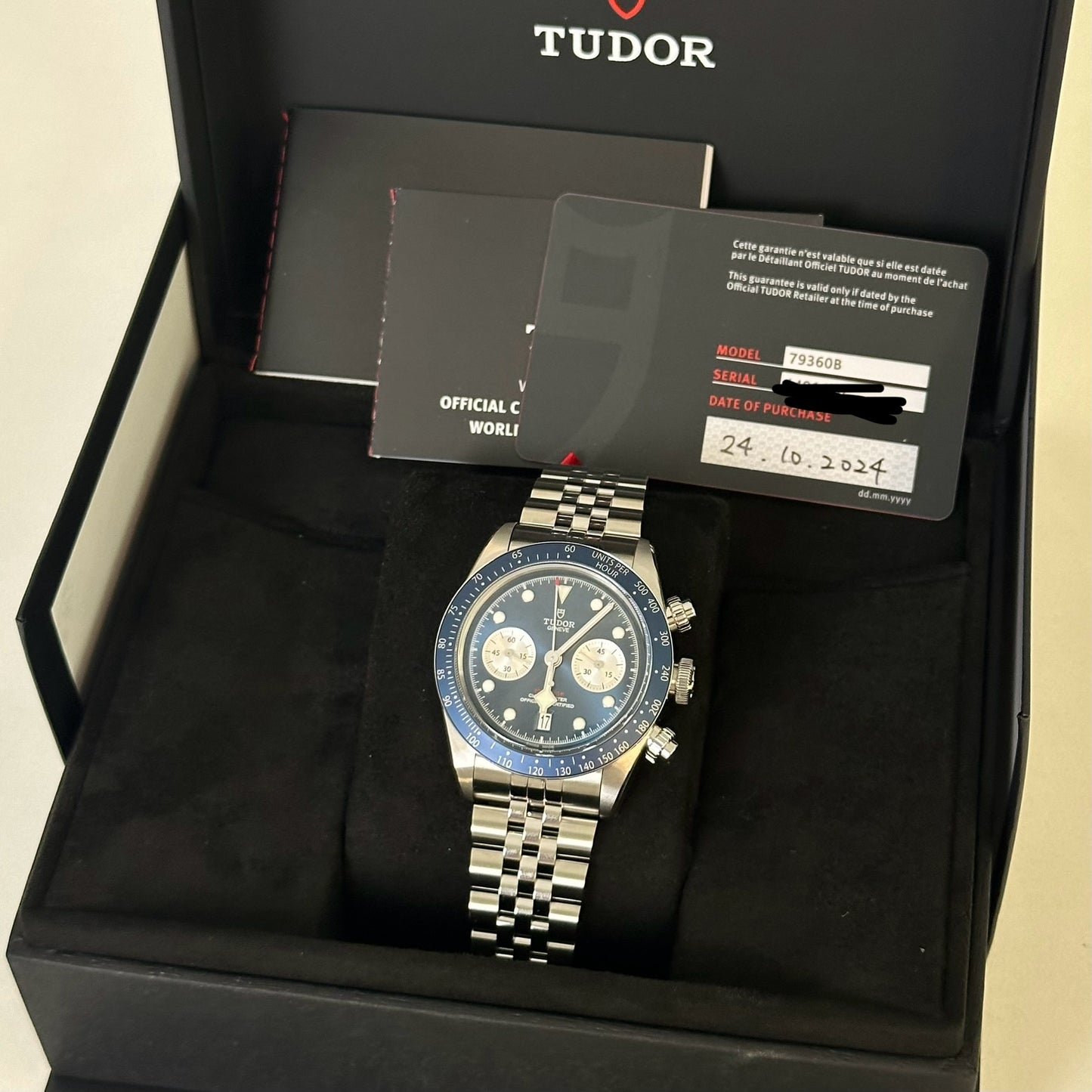 NEW Tudor Black Bay Chrono Blue 79360B